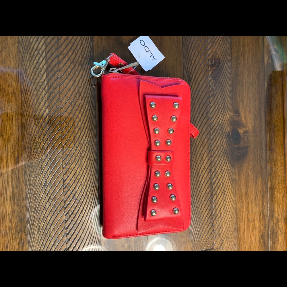 Beautiful red Aldo clutch
